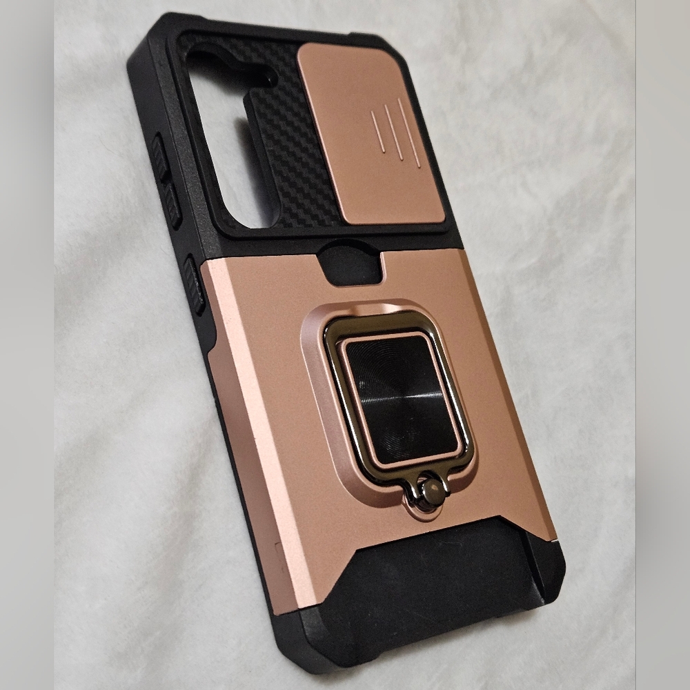 Rose Gold and Black Phone Case For Samsung Galaxy S23